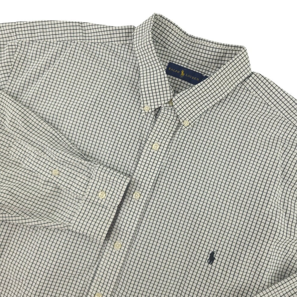Ralph Lauren Shirt Mens 4XLT White Long Sleeve Button Down Classic Fit Casual